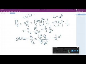 Quantization Noise Calculations