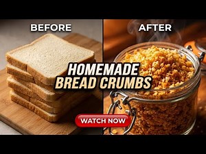 How to Make Crispy Homemade Bread Crumbs in 2 Minutes Easy Kitchen Hack!