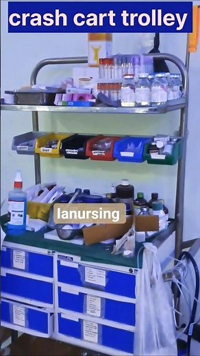 🚑 Crash Cart Trolley | Emergency Medical Trolley Details | ICU Crash Cart Setup