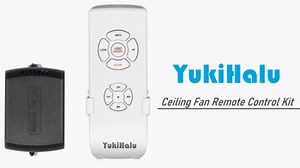 YukiHalu Ceiling Fan Remote Control Kit, Universal and Compact Size, Fan Speeds and Timings Control, Comply with UL1917