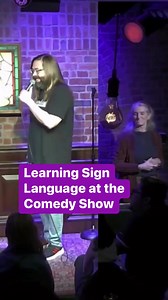 I didn’t like her tone :) #comedy #standup #reel #ASL #signlanguage #interpreting #crowdwork #standupcomedy | Gabriel Rutledge Comedy