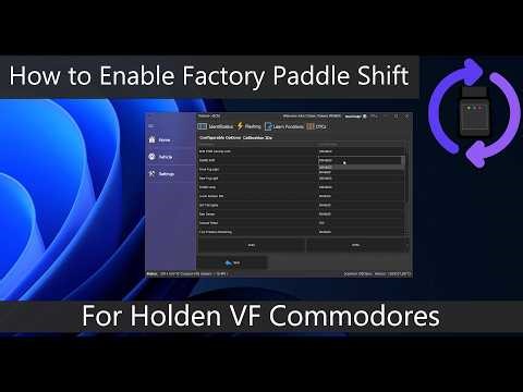 How to Add Factory Paddle Shift to Holden VF Commodores using OBDSync