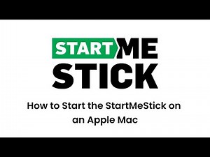 StartMeStick: How to Get Started on an Apple Mac Computer
