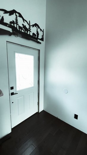 Finished up the door/window trim in the kitchen & painted the doors black🔥 The next step for the kitchen is the GIANT 13’x8’ EPOXY & Black Walnut slab island countertop…. Stay tuned its gunna be amazing!🔥🔥 #barndominium #fyp #fypシ #fy #wood #trending #baseboards #black #paint #door #interiordesign #home #homedecor #homedesign #windows #art #dream #build #2023 #diy #construction #idea #foryou #oliveranthony