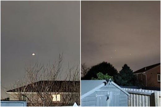 Bizarre 'UFO' spotted by stunned Edinburgh resident who snapped 'creepy lights'