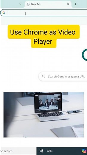 Use Chrome as Video Player #videoplayer #chrome #youtubeshorts