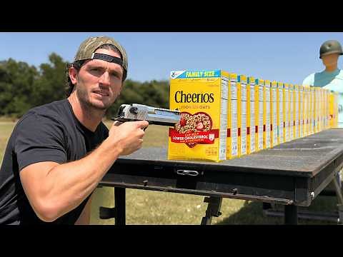 How Many Boxes of Cereal to Stop a Bullet?