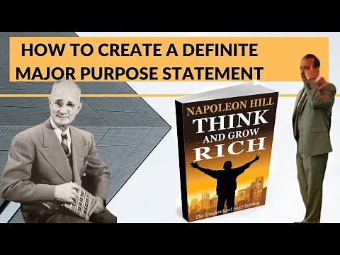 How to Create Your Definite Major Purpose Statement | Think and Grow Rich