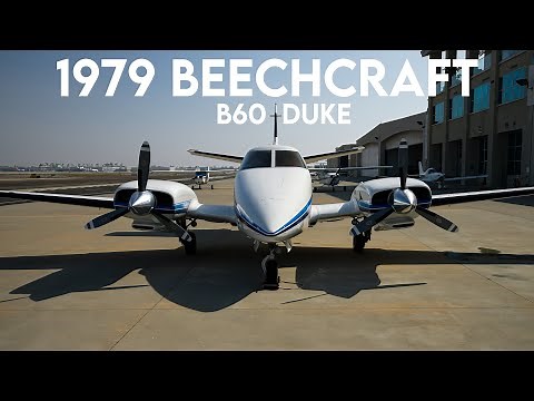1979 Beechcraft B60 Duke: Sunset Flight to Big Bear, California