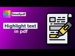 How to Highlight text in pdf file with smallpdf online free