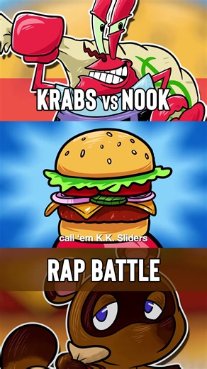 (Krabs vs Nook) Eugene, too clean with it! #fyp #rapbattle #spongebob #mrkrabs #animalcrossing