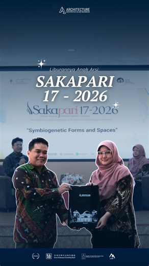 The Department of Architecture Universitas Islam Indonesia on Instagram: "Dengar insight langsung dari arsitek kelas internasional & nasional, diskusinya padat, konteksnya relevan, mindset pun ke-upgrade. Yes, this is SAKAPARI 17 – 2026 ✨ Diselenggarakan Sabtu, 7 Februari 2026 di Gedung FTSP UII. Seminar Karya & Pameran Arsitektur Indonesia yang konsisten digelar sejak 2016— jadi ruang diskusi, pamer, dan adu gagasan arsitektur yang kritis dan kontekstual. Tahun ini, Arsitektur UII bareng Labora