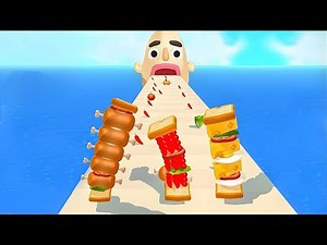Sandwich Runner - SpeedRun All Levels Gameplay Walkthrough Android,ios New Update NCL27