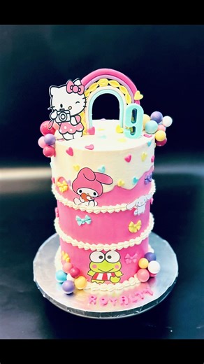 Personalized Hello Kitty Cake from Sweet Hunts Bakery