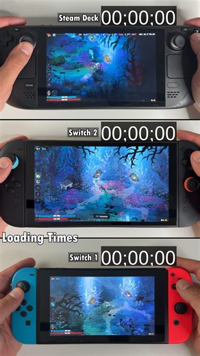 149K views · 258 reactions | Nintendo Switch 1 vs. Switch 2 vs. Steam Deck Loading Times on Hades II #HadesII #nintendoswitch２ #SteamDeck | Open Surprise | Facebook