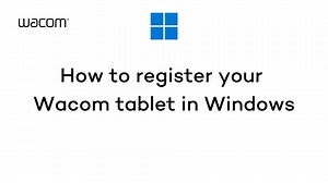 How to register your Wacom tablet in Windows