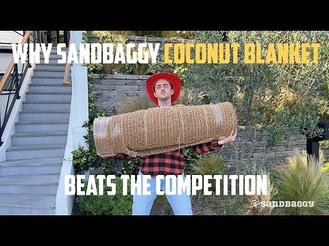 Eco Friendly Erosion Control Solution For Steep Slopes - Coconut Blankets