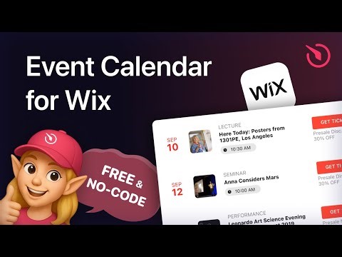How to Add Event Calendar to Wix [FREE]