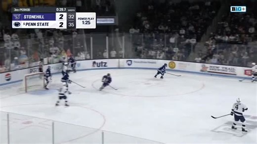 JJ Wiebusch nets the game winner with 22 seconds left to extend Penn State's win streak to 4! #WeAre #HockeyValley | Basic Blues Nation
