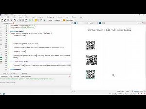 How to create a QR code using AMS LaTeX
