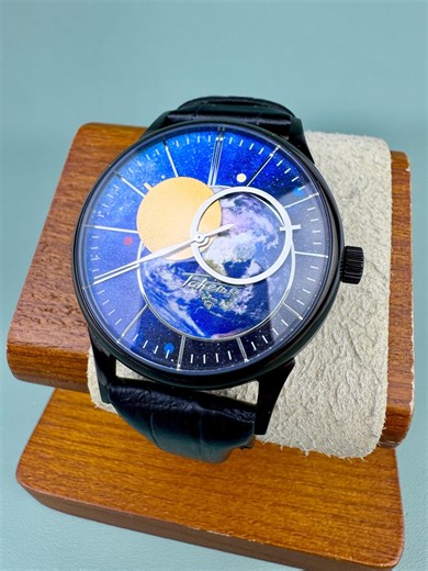 Raketa Copernicus Men’s Mechanical Watch Stylish Unique Iconic Rotating Disc Blue Space Dial - Etsy Canada