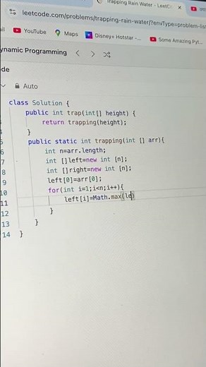 Day 189 – LeetCode #42: Trapping Rain Water | Java Solution #200daysofcode #java #leetcode #coding