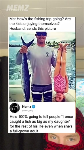 Fish as big as his daughter 😳￼