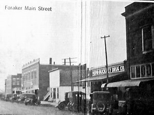 The ghost town of Foraker, Oklahoma