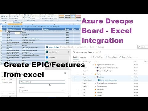 Azure Devops Board with Excel sheet | Add Epic / Feature / User story from excel | Devops-Office