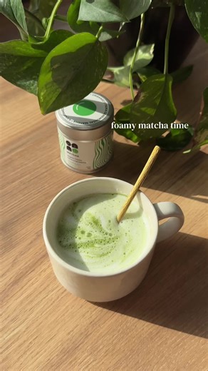 hot matcha makes winter a little bit better 🍵 @SAMO Matcha 💚💚 #hotmatcha #samomatcha #matchalatte #makematchawithme