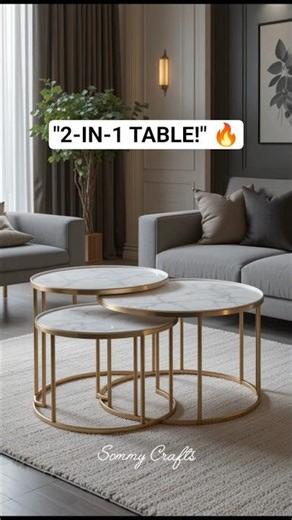 2-in-1 Coffee Table! 🔥 Space Saving Nested Table DIY