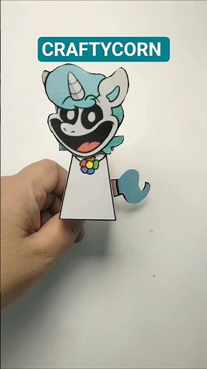 AMAZING POPPY PLAYTIME Papercraft with CRAFTYCORN! #shorts #poppyplaytime