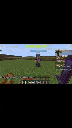 Elytra Mace PVP practice with Bot