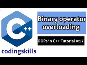 Binary operator overloading in c++ | c++ full tutorial for beginners #17 #binary #oops #c #operator