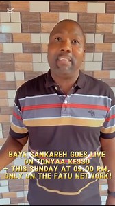 Baye Sankareh Goes Live on Tonyaa Kesso – This Sunday at 09:00 PM, Only on The Fatu Network! | The Fatu Network