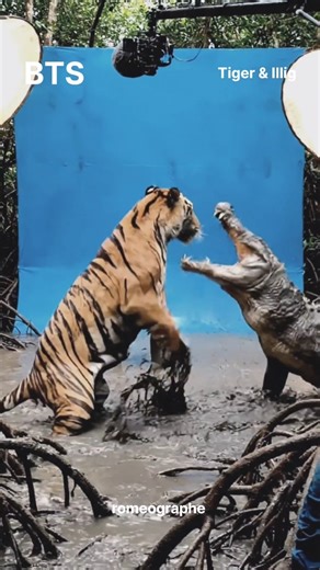 “AI Generated Tiger vs Alligator Action Scene | Wildlife Movie BTS” #vfx
