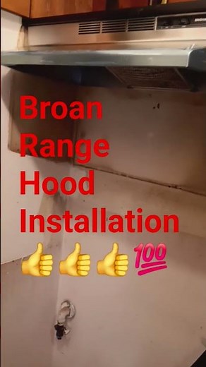 Broan Range Hood Installation #quickdrying #dryerrepair #laundry #kitchenappliance #washerrepair