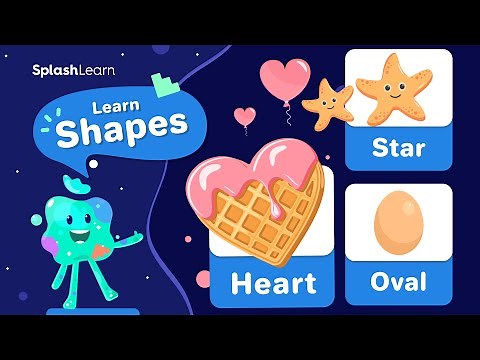 Learn Shapes: Heart, Oval, Rhombus, and Star | SplashLearn Fun Educational Video for Kids