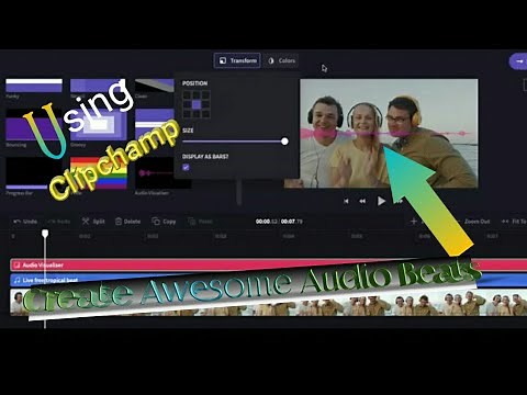 CREATE AUDIO SPECTRUM USING CLIPCHAMP VIDEO EDITOR