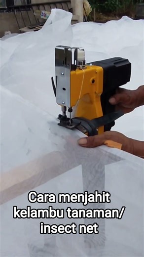 Cara Menjahit insect net tanaman cabe