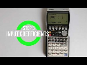 How to Solve Simultaneous Equations on a CASIO fx-9860GII Graphing Calculator