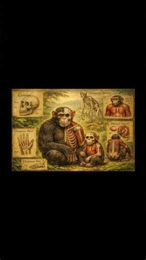 Chimpanzee Anatomy 🦒 | Documentary #shorts #chimpanzee #monkeys #africa
