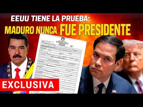 - EXCLUSIVE - INVESTIGATION "The US has proof that Maduro was never a legitimate president"