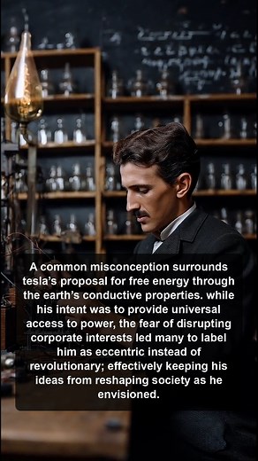 1.4K views · 39 reactions | Explore how Tesla's groundbreaking ideas on free energy were stifled by corporate interests, labeling him eccentric instead of revolutionary. Discover the truth behind his vision for universal power access. | The Nikola Tesla Insider | Facebook