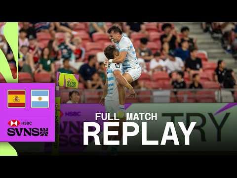 Los Pumas beat Los Leones AGAIN ✅ | Spain v Argentina | HSBC SVNS Singapore 2025 | Full Match Replay