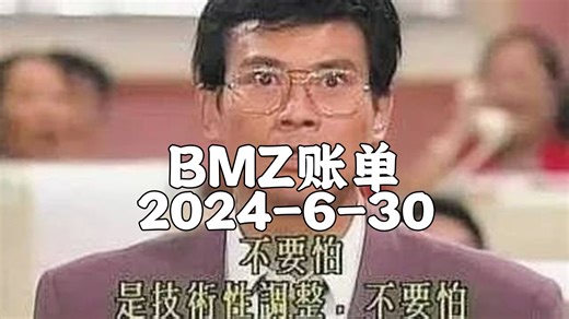 【BMZ账单】2024-6-30抵抗系2台经济频道 去无声