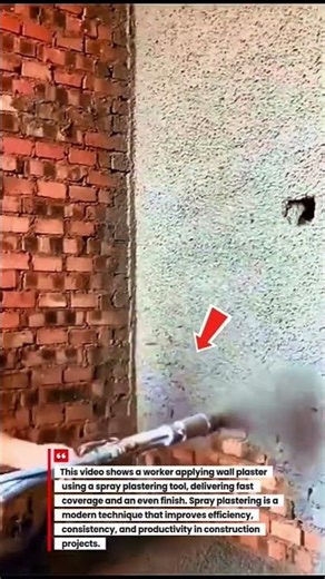 Spray Plastering a Wall | Fast & Modern Wall Finishing Method