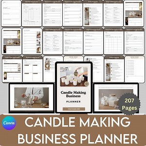 Candle Making Business Planner | Learn to Sell Candles, Strategy Plan & Digital Product Guide - Etsy
