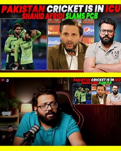 348K views · 4.7K reactions | 'Pakistan cricket is in ICU': Shahid Afridi slams team selection post-Champions Trophy disaster. #- #shahidafridi #pcb #mosinnaqvi #pakistancricket #icu #shahidafridi #teamselection #poatchampionstrophy #disaster #shadabkhan | Just Cricket With Naman | Facebook