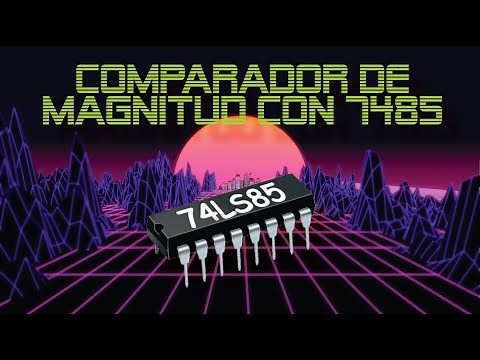Como funciona comparador de magnitud con circuito integrado 7485